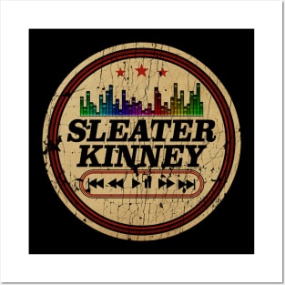 Graphic Sleater Kinney Name Retro Distressed Cassette Tape Vintage Posters and Art